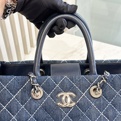Chanel Denim Coco Handle Tote