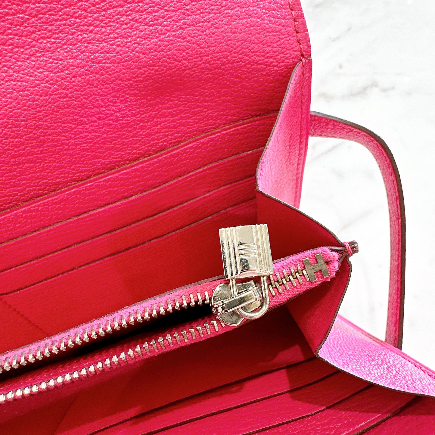 Hermes Kelly Wallet in Rose