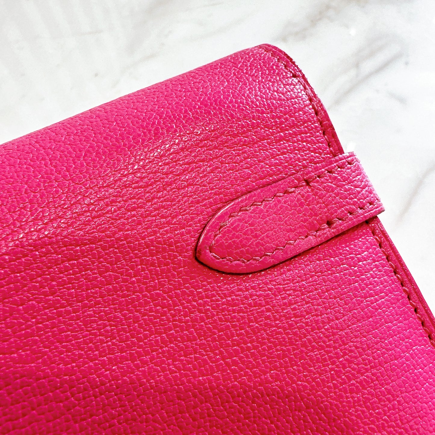Hermes Kelly Wallet in Rose