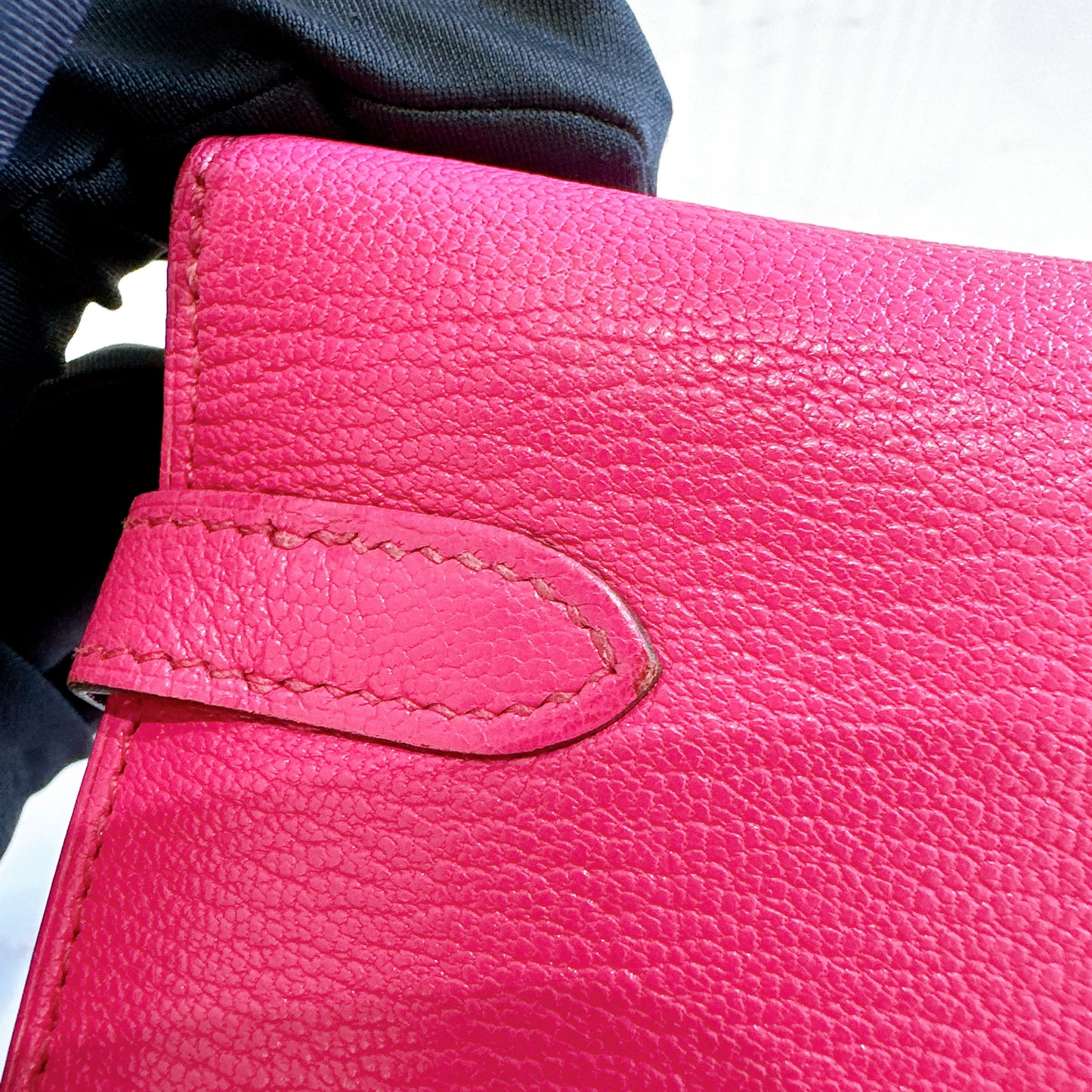 Hermes Kelly Wallet in Rose