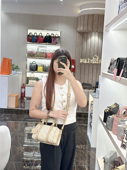 Dior Groove 20 Oblique Jacquard Natural