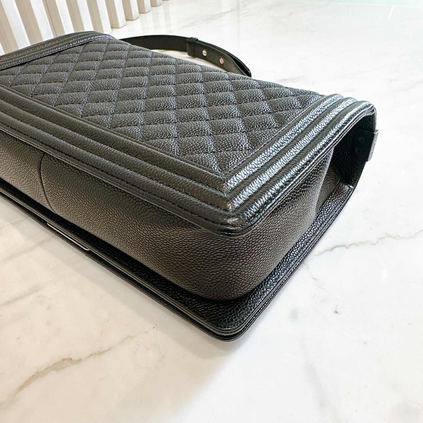 Chanel Boy New Medium in Black Caviar