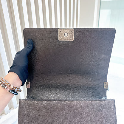 Chanel Boy New Medium in Black Caviar