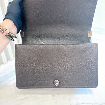 Chanel Boy New Medium in Black Caviar