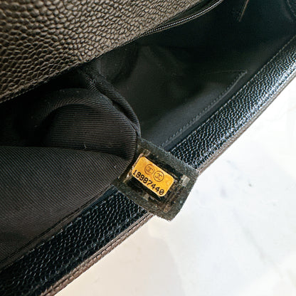 Chanel Boy New Medium in Black Caviar