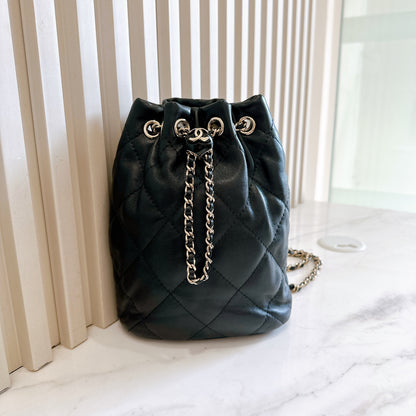 Chanel Quilted Drawstring Backpack