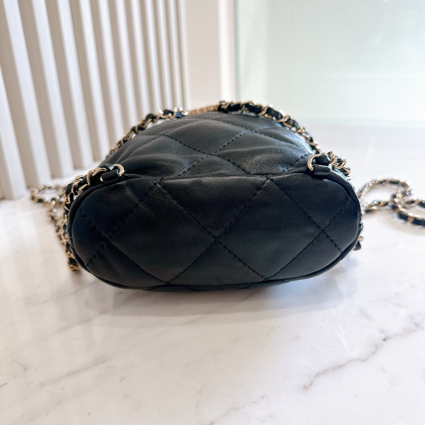 Chanel Quilted Drawstring Backpack