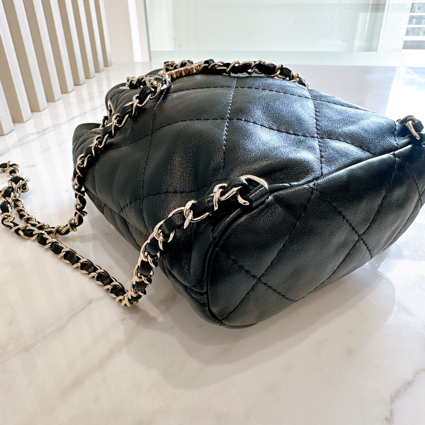 Chanel Quilted Drawstring Backpack