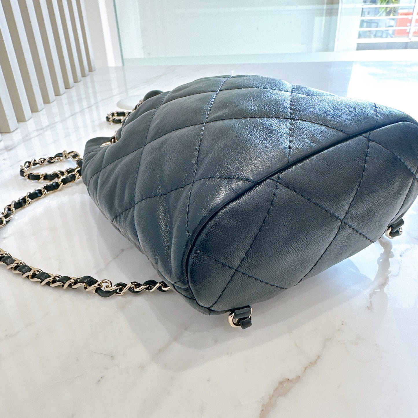 Chanel Quilted Drawstring Backpack