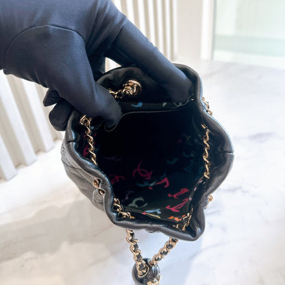 Chanel Quilted Drawstring Backpack