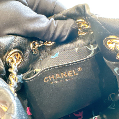 Chanel Quilted Drawstring Backpack