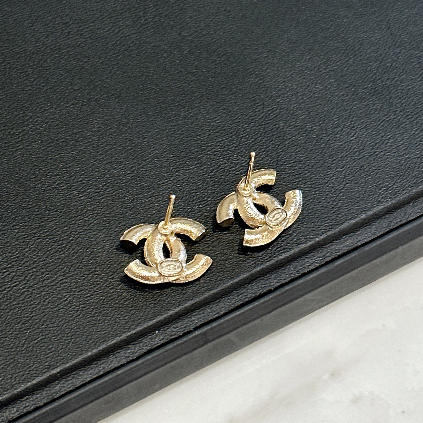 Chanel Pink Enamel CC Earring