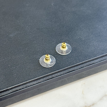 Chanel Pearl Logo Hoop Earring