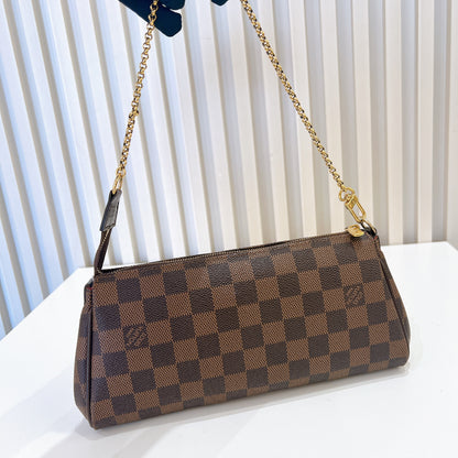 LV Damier Ebene Eva Clutch