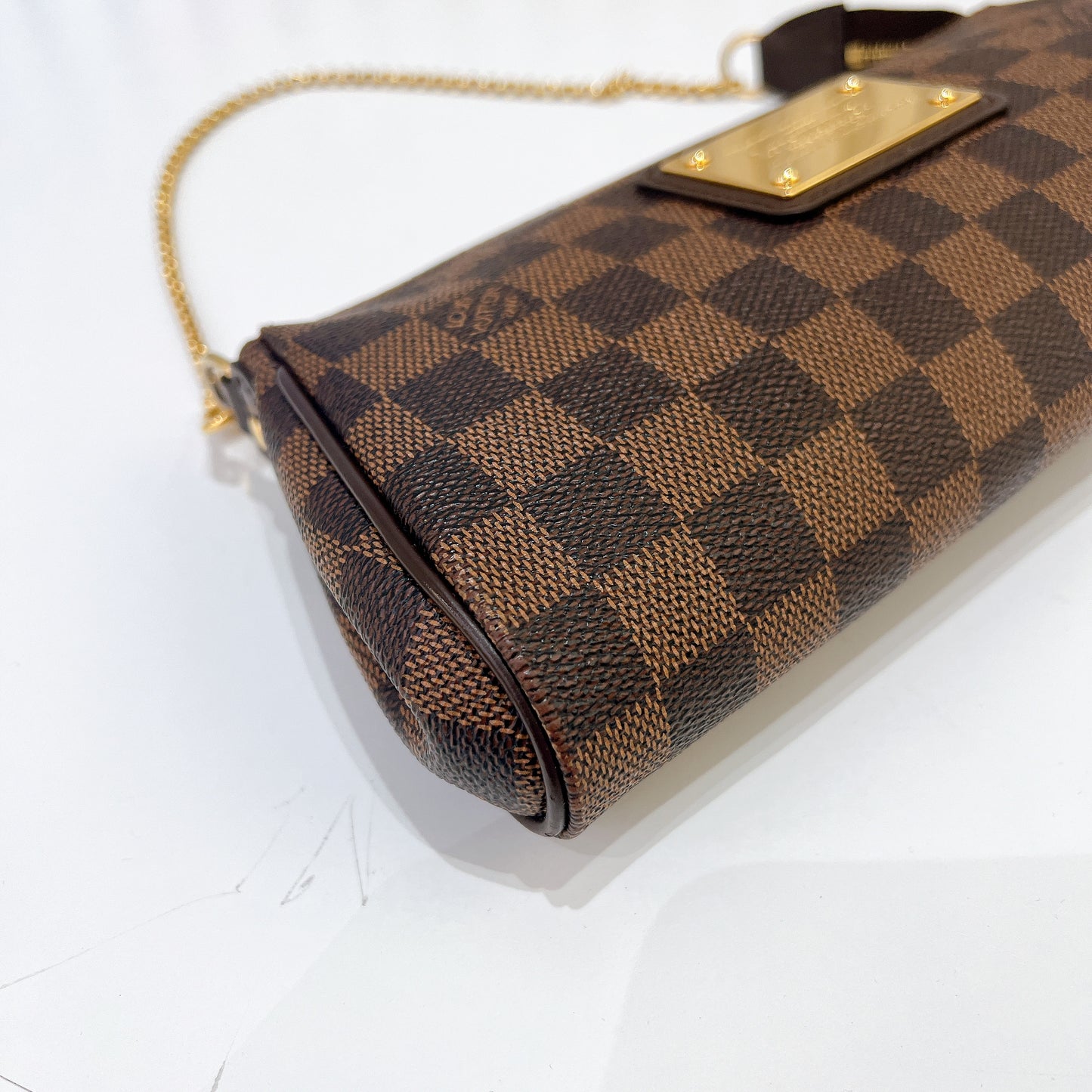 LV Damier Ebene Eva Clutch