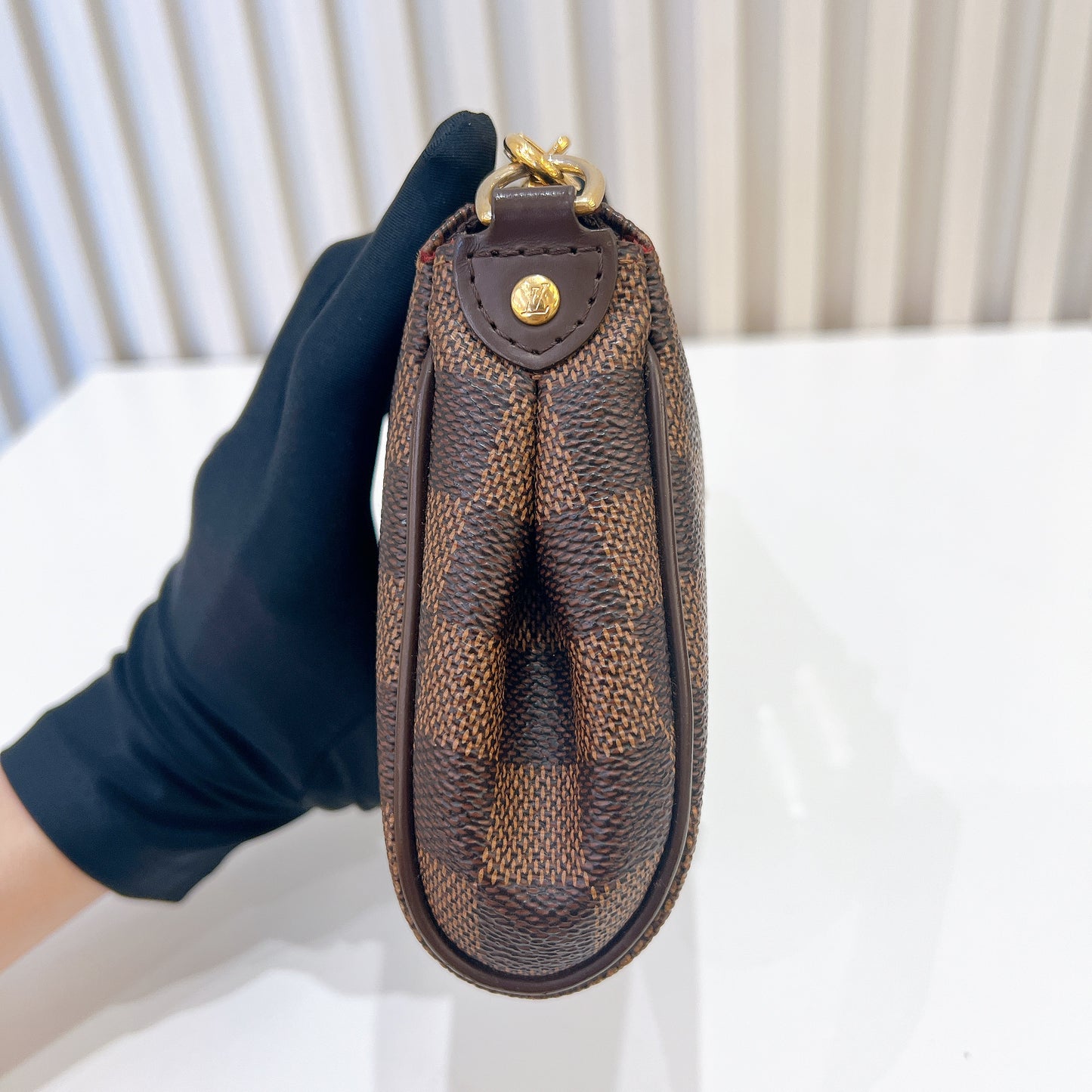 LV Damier Ebene Eva Clutch