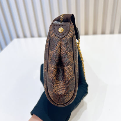 LV Damier Ebene Eva Clutch