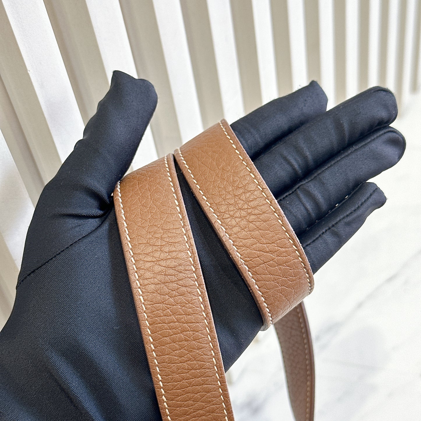 Hermes Mini Lindy in Gold