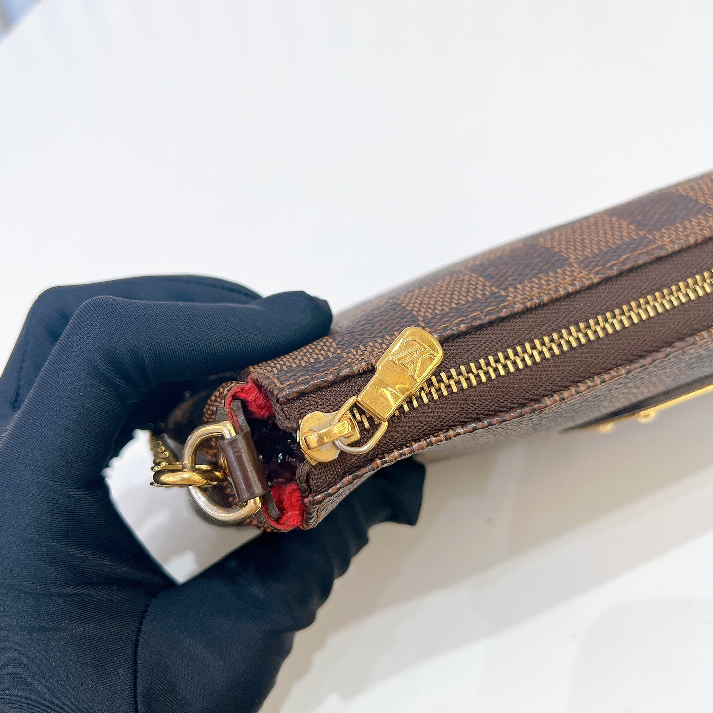 LV Damier Ebene Eva Clutch