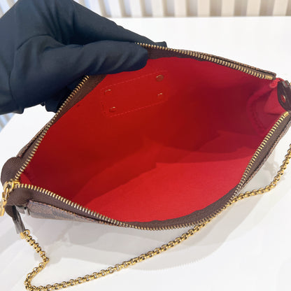 LV Damier Ebene Eva Clutch