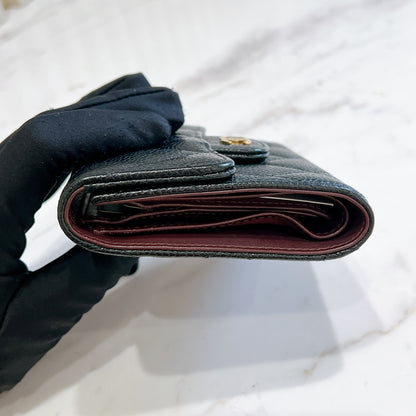 Chanel Classic Trifold Wallet in Black GHW