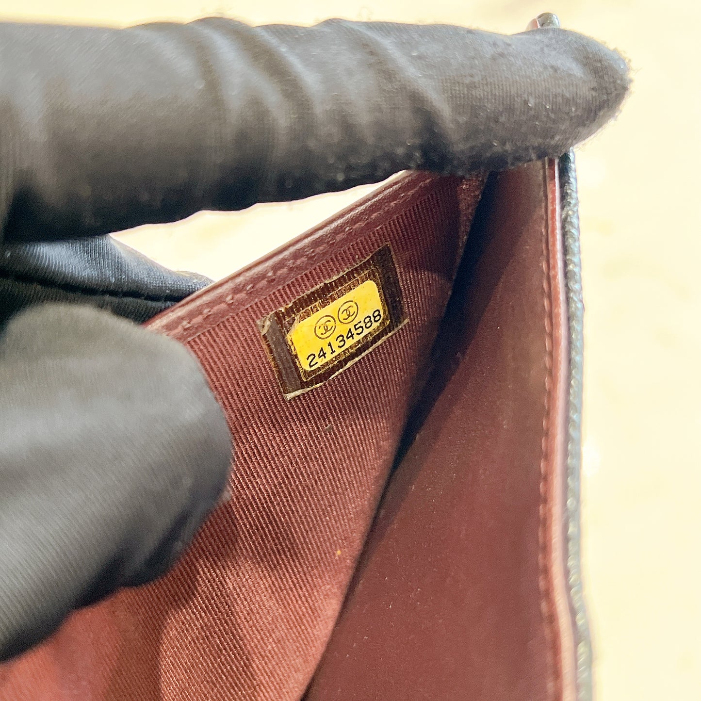 Chanel Classic Trifold Wallet in Black GHW