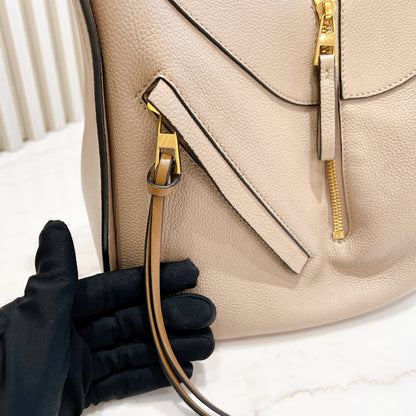 Loewe Hammock Soft Grained Calfskin in Sand