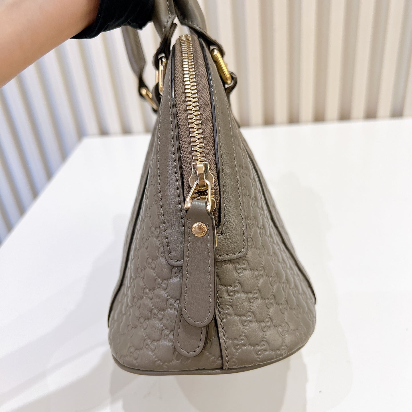 Gucci Guccissima Mini Dome in Grey