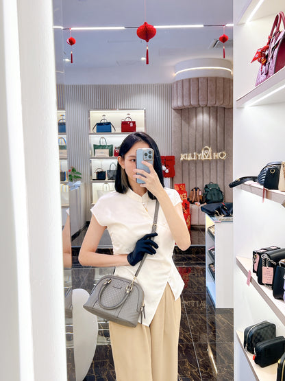 Gucci Guccissima Mini Dome in Grey