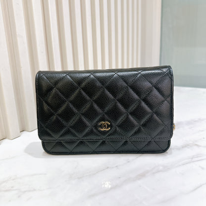Chanel Classic Caviar WOC in Black GHW