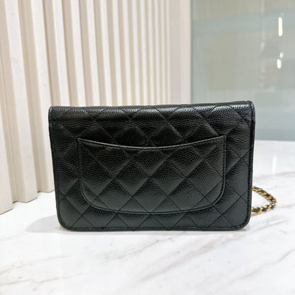 Chanel Classic Caviar WOC in Black GHW