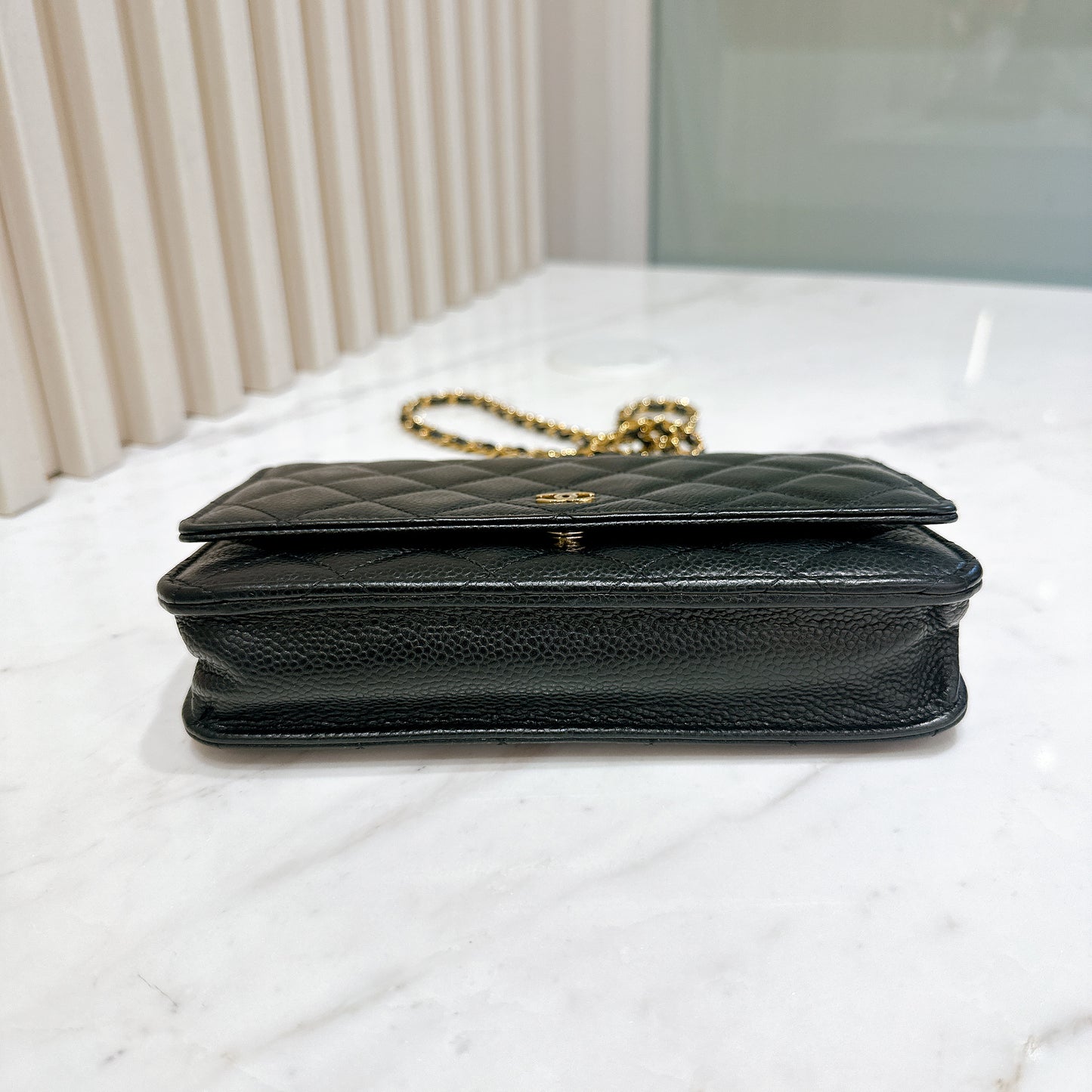 Chanel Classic Caviar WOC in Black GHW