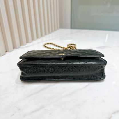 Chanel Classic Caviar WOC in Black GHW