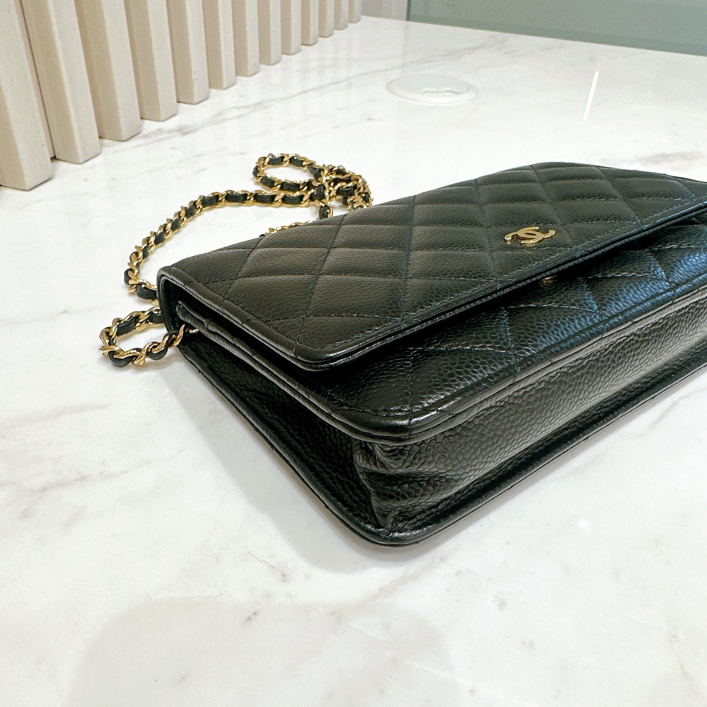 Chanel Classic Caviar WOC in Black GHW