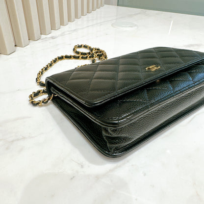 Chanel Classic Caviar WOC in Black GHW