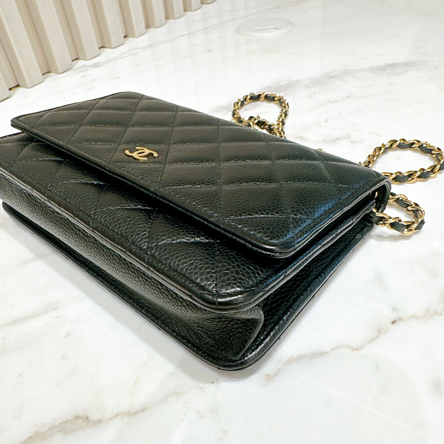 Chanel Classic Caviar WOC in Black GHW