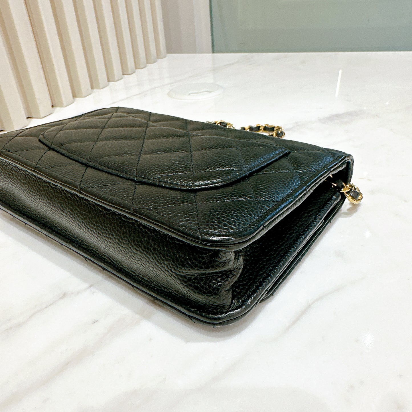 Chanel Classic Caviar WOC in Black GHW