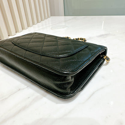 Chanel Classic Caviar WOC in Black GHW
