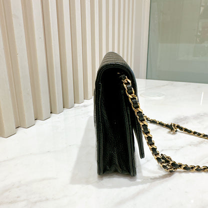 Chanel Classic Caviar WOC in Black GHW