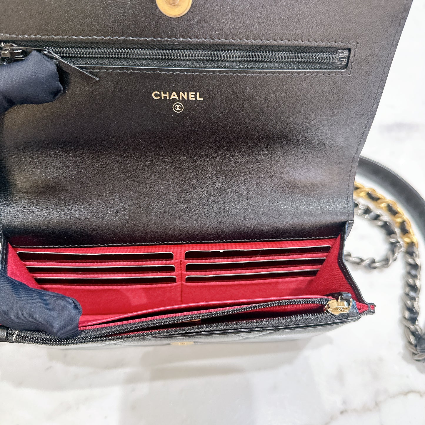Chanel 19 WOC in Black