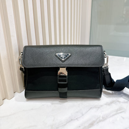 Prada Renylon and Saffiano Leather Crossbody
