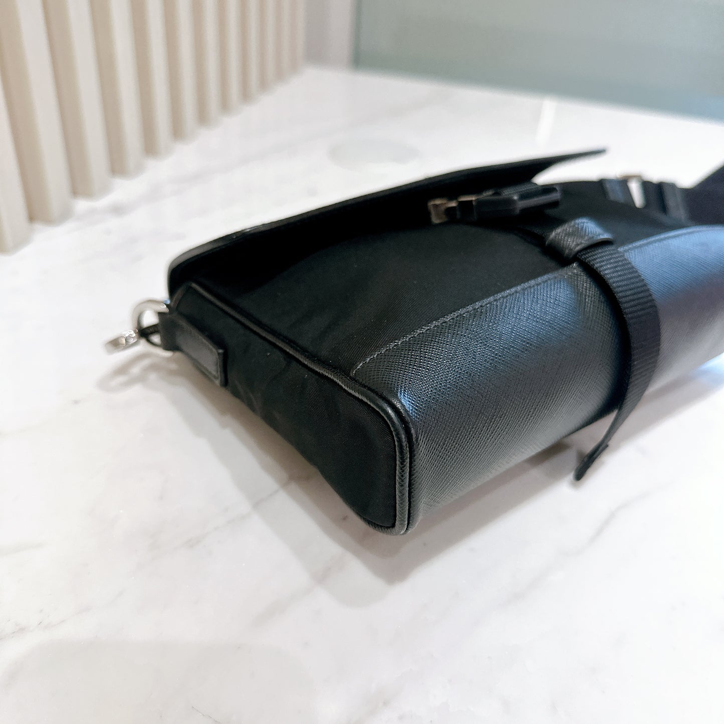 Prada Renylon and Saffiano Leather Crossbody