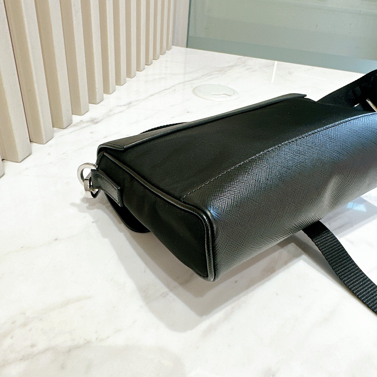 Prada Renylon and Saffiano Leather Crossbody