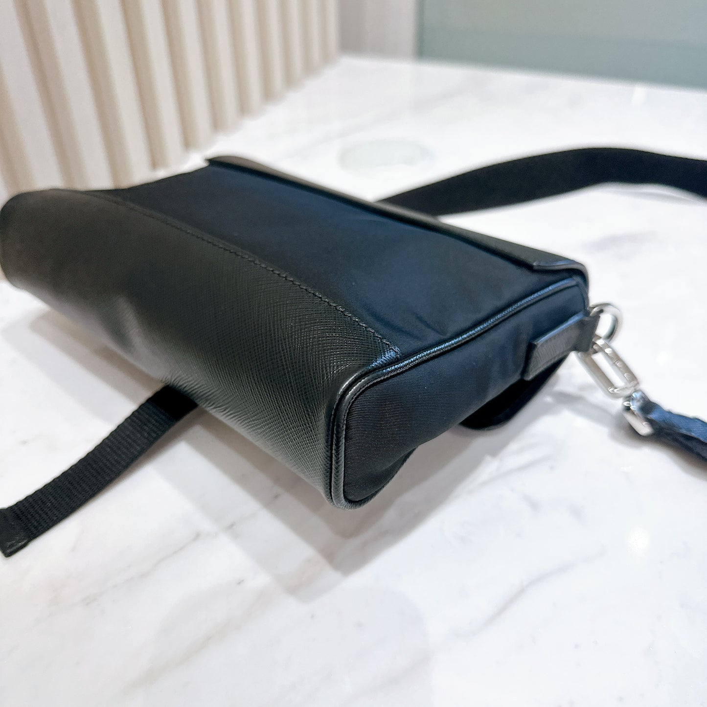 Prada Renylon and Saffiano Leather Crossbody