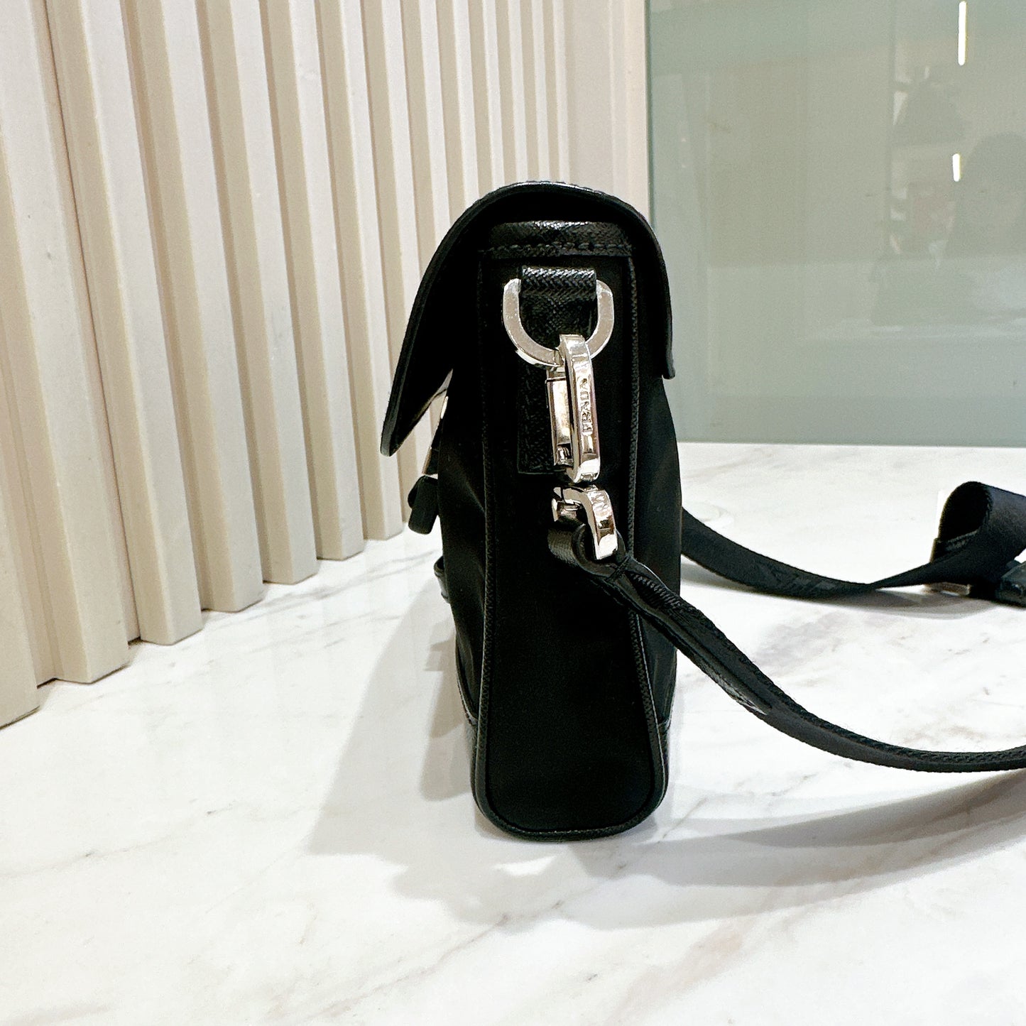 Prada Renylon and Saffiano Leather Crossbody