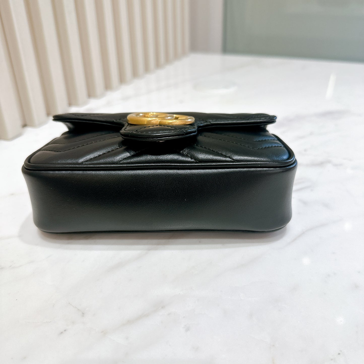 Gucci Marmont Supermini in Black GHW
