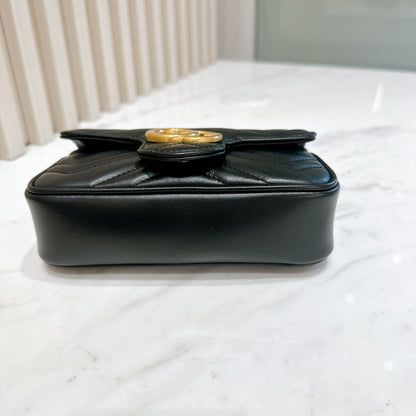Gucci Marmont Supermini in Black GHW