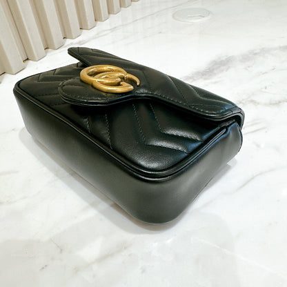 Gucci Marmont Supermini in Black GHW