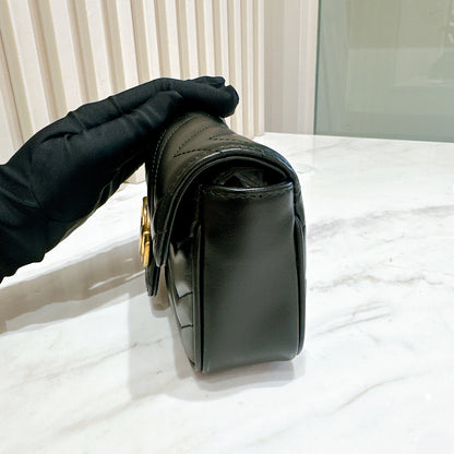 Gucci Marmont Supermini in Black GHW