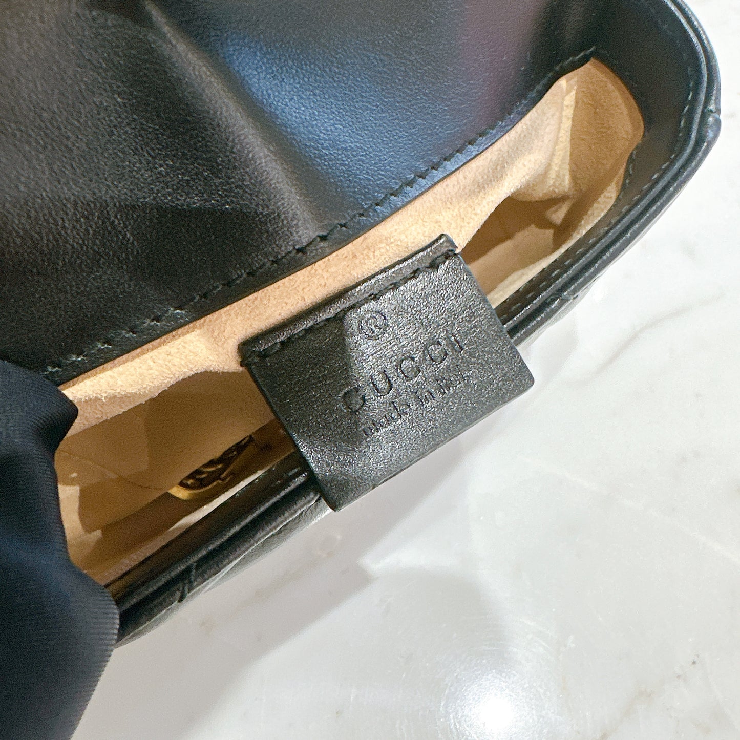 Gucci Marmont Supermini in Black GHW